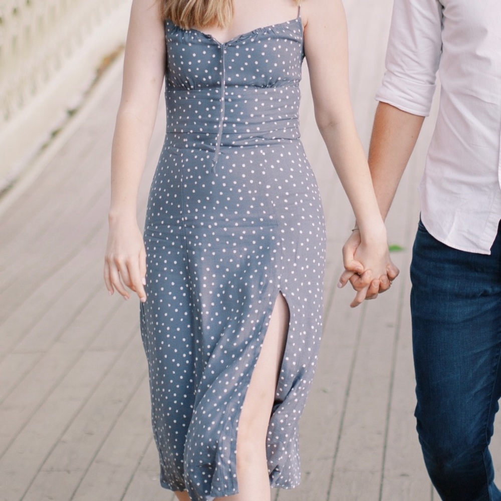 Abercrombie Tie-Front Midi Dress